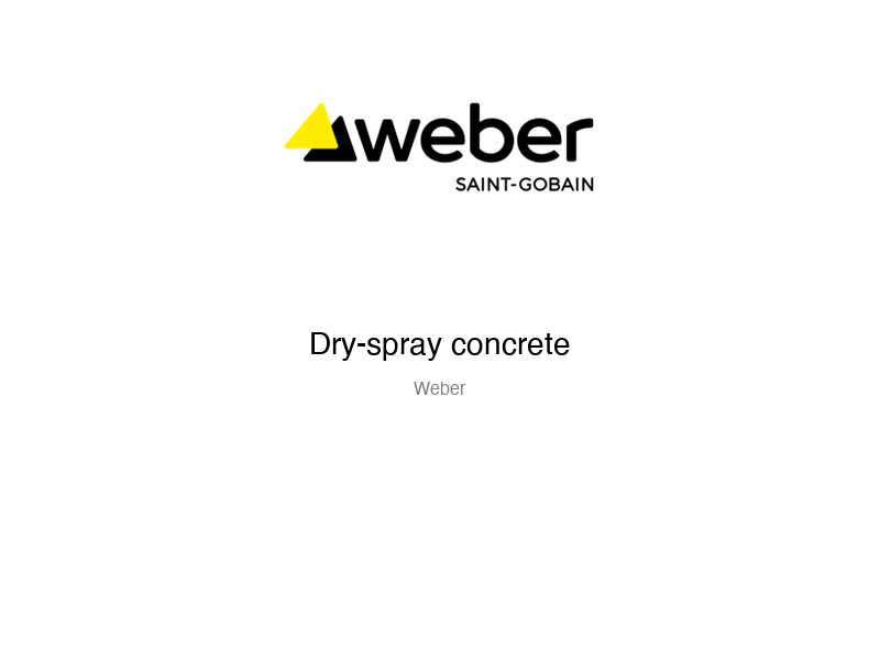 Dry-spray concrete