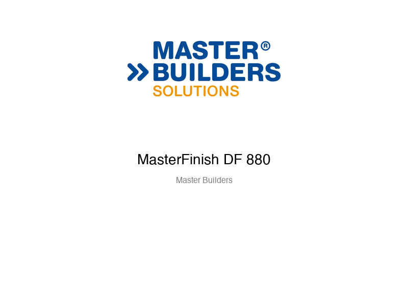 MasterFinish DF 880