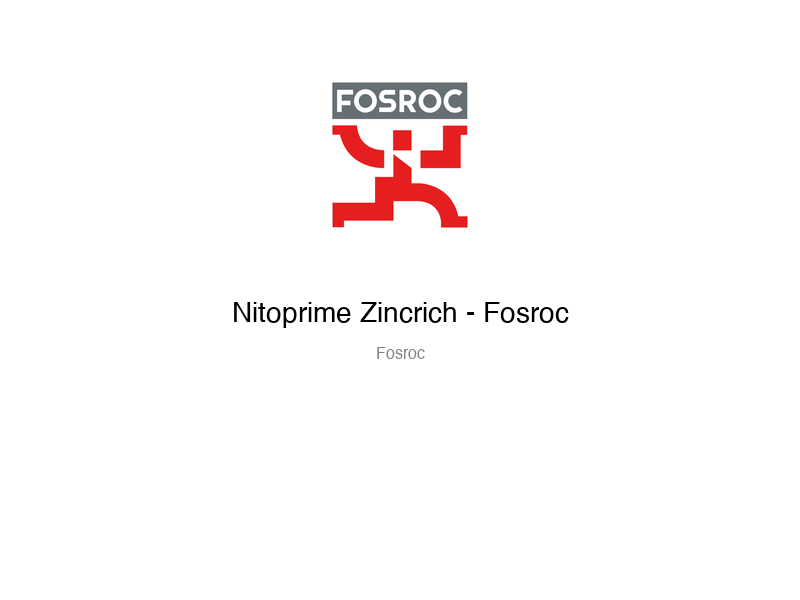 Nitoprime Zincrich - Fosroc