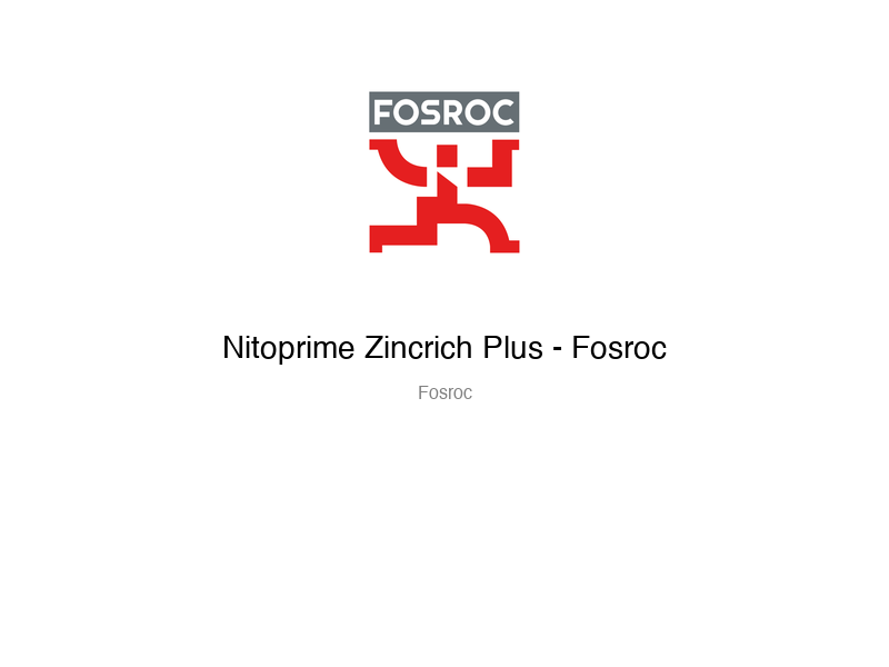 Nitoprime Zincrich Plus - Fosroc