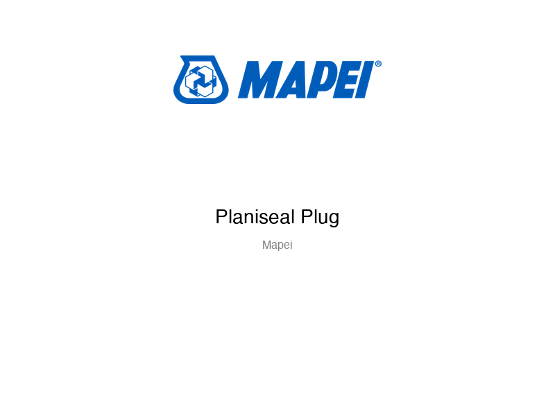 Planiseal Plug