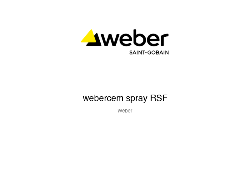 webercem spray RSF