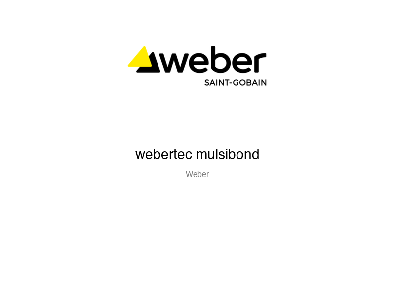 webertec mulsibond